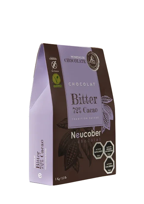 Chocolate Fino Bitter 72% Cacao de 1 kg