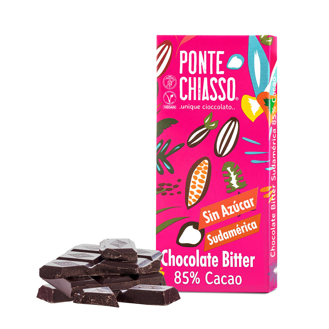 Barra Chocolate Bitter 85% Sin Azúcar de 50 g